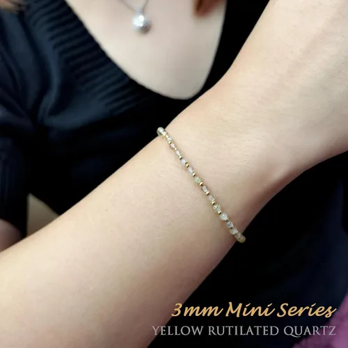 Miniatura 4 de Morchic - Pulsera ajustable de pulgadas para mujer, con mini cuentas de gemas naturales, serie de dijes de gemas de energía, regalo de cumpleaños