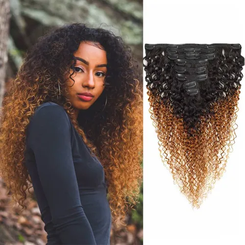 Miniatura 9 de Extensiones de cabello liso con clip para mujeres negras, 14 pulgadas, cabello humano sin procesar, grado 10A, suave, sedoso, color natural, clip