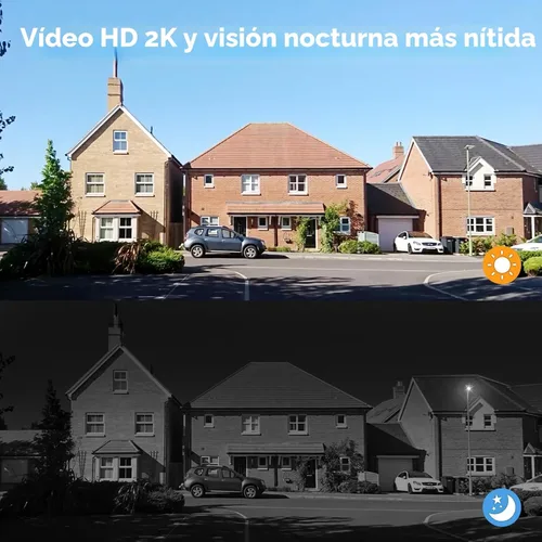 Miniatura 3 de XTU - Cámara de timbre inalámbrica sin suscripción, timbre de video 2K con timbre, audio de 2 vías, alerta instantánea, detección humana, visión