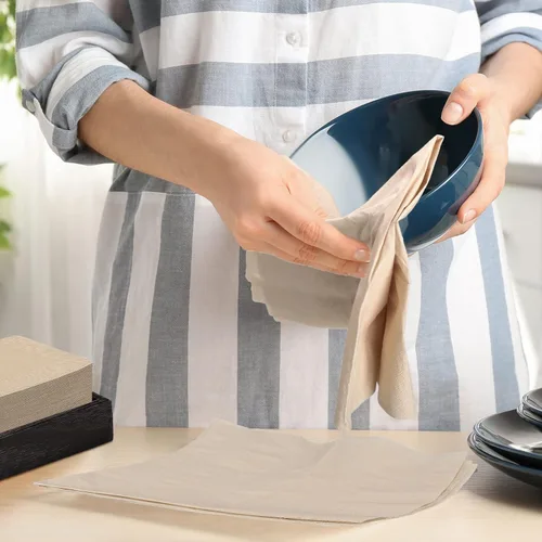 Miniatura 4 de WILLBOND 300 servilletas de papel desechables a granel, toallas de papel de bambú desechables para baño, servilletas ecológicas de color marrón sin