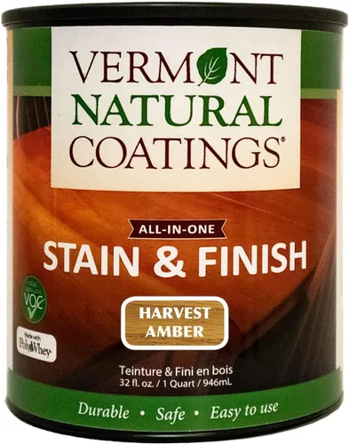 Miniatura 31 de Vermont Natural Coatings PolyWhey Stain & Finish - Westfield Walnut - Cuarto de galón Westfield Nogal