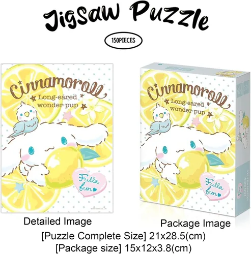 Miniatura 3 de Rompecabezas Cinnamoroll de 150 piezas – Juegos para la vinculación familiar, aumentar las habilidades cognitivas y aliviar el estrés – Personajes