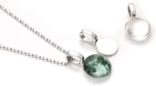 Miniatura 5 de OBSEDE 120 piezas de pegamento en fianzas para hacer joyas, colgante, collar, aretes, abalorio, cuchara, ovalado, rectangular, corazón