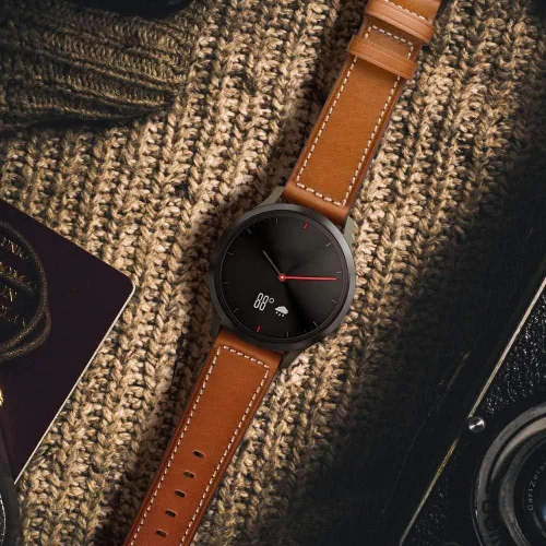 Miniatura 5 de Vivoactive 5/3 Bandas de cuero para hombres y mujeres, correas de cuero de 0.787 pulgadas compatibles con Garmin Venu Sq/Venu 2Plus/Vivoactive 3