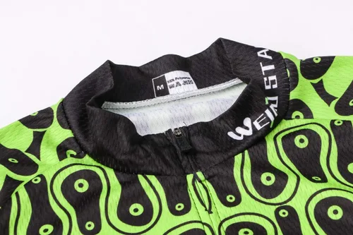 Miniatura 25 de Weimostar Hombre Ciclismo Jersey Manga Corta Bicicleta Ropa Multicolor Diamante