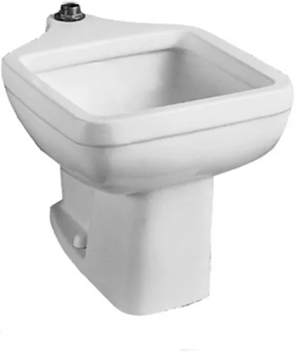 American Standard 9504.999.020 Fregadero de servicio para clínica de montaje en piso, color blanco