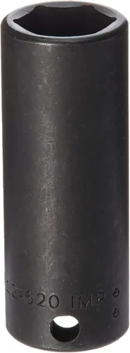 Miniatura 6 de Williams JHW12M-607 SUPERTORQUE - Enchufe de 6 puntos de impacto profundo de 3/8 pulgadas, tamaño de 0.276 in, acabado industrial negro, diseñado