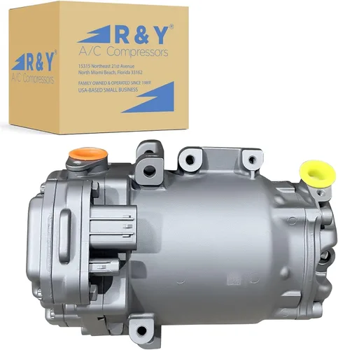 Compresor de CA automotriz RYC AD-1107 (se adapta al modelo Nissan Leaf Base y S Modelo 2014, 2015, 2016, 2017)