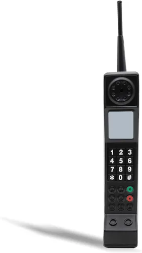 Miniatura 2 de Teléfono falso Prop Retro Teléfono, teléfono de los años 90 para el hogar (negro)