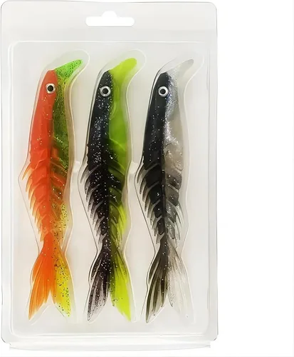 Miniatura 10 de Señuelos suaves de varios segmentos, juego de señuelos de pesca multiarticulados, señuelos de natación de segmentos, cebo de natación de hundimiento