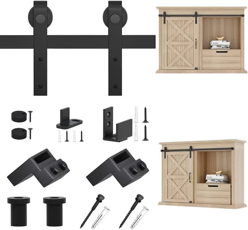 Miniatura 7 de ZEKOO - Mini herrajes para puerta tipo granero
