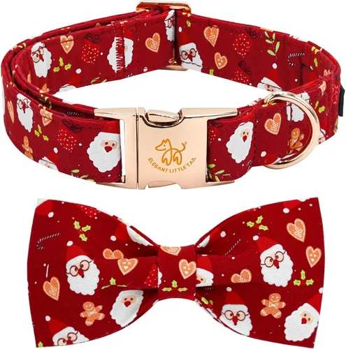 Miniatura 23 de Elegante collar para perro con moño Floral Vintage, cómoda pajarita para perro, collar de perro con lazo Collar ajustable para perros pequeños