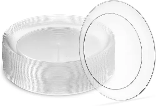 Miniatura 13 de Pack de 40 tazones desechables de helado y postre de plástico duro transparente de 5 onzas, de peso pesado y clase premium