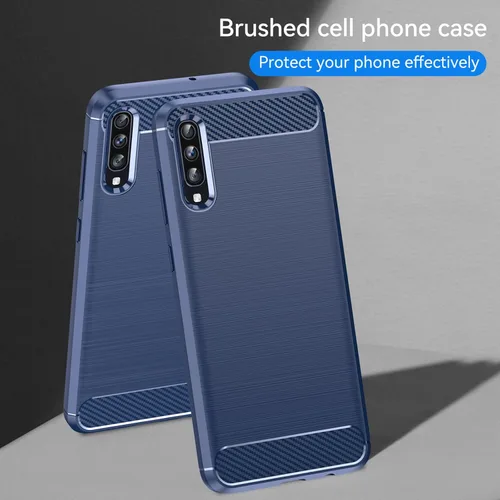 Miniatura 6 de Funda EUAGVQY para Samsung A70 Galaxy A70, Funda de Fibra de Carbono de TPU Blanda Antideslizante Duradera y Ligera, Funda Protectora para Samsung