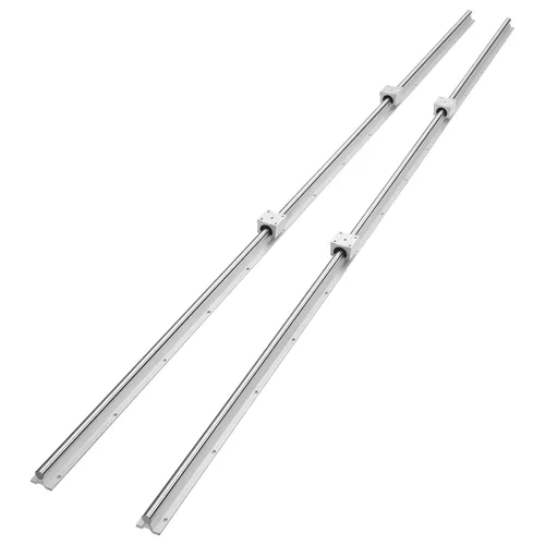 VEVOR Riel lineal deslizante SBR20-1800mm 2 piezas y 4 piezas de bloques de deslizamiento SBR20UU Kit de guía lineal y rodamientos para máquinas