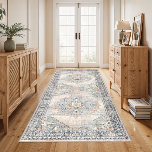 Miniatura 26 de Alfombra de pasillo lavable de 2 x 3 pies - Alfombra antideslizante resistente a las manchas, alfombras y tapetes de cocina duraderos
