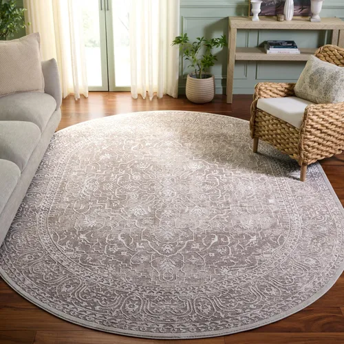 Miniatura 88 de SAFAVIEH Alfombra 10x14 - Colección Reflection - Grande - Beige y Crema, Sin Desprendimiento y Fácil Limpieza, Ideal para Sala de Estar, Dormitorio