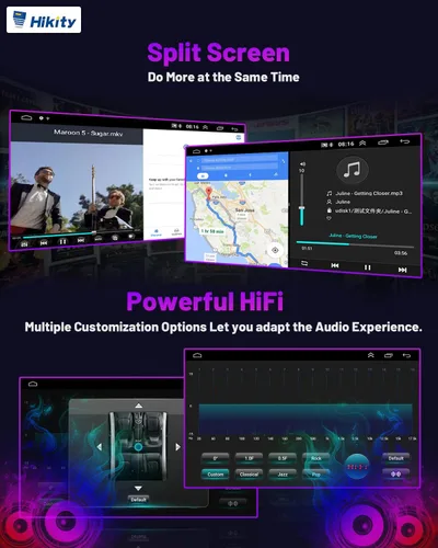 Miniatura 5 de [HiFi 4Core 64G] Android 15 Estéreo para automóvil 2012 2013 2014 Toyota Camry Radio, Hikity 10.1 pulgadas pantalla táctil Camry Radio inalámbrico