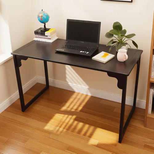 Escritorio de madera maciza con cajón, escritorio de madera para oficina en casa para el trabajo, escritorio de computadora para estudiantes para
