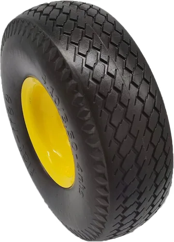 Miniatura 8 de Neumático Antipinchazos 4.10/3.50-4 para Carretilla de Mano con Orificio de Eje de 3/4", Desplazamiento de 2.2", Neumático Sólido de Repuesto de 10