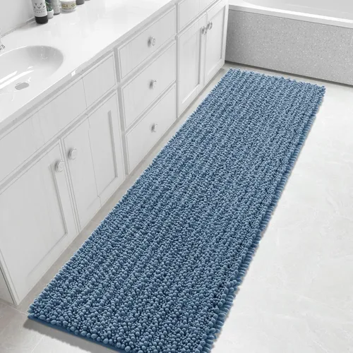 Miniatura 86 de Yimobra Alfombras de Baño Antideslizantes Lavables - Alfombra de Baño de Chenilla Ultra Suave Absorbente, Alfombra Peluda de Secado Rápido para Negro