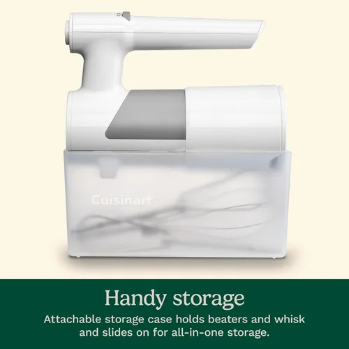 Miniatura 6 de Cuisinart Batidora de mano de 5 velocidades con estuche de almacenamiento, blanco, HM-150S Estuche de almacenamiento