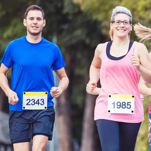 Miniatura 6 de Juexica Clips de babero para correr, sistema de fijación de hebilla de número de carrera, soporte de sujetador de maratón para eventos de campo
