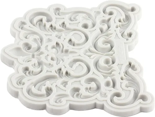 Miniatura 3 de Molde de Fondant Barroco Moldes de Silicona de Volutas de Calados de Encaje Moldes de Filigrana 3D Esculpidos para Decoración de Tartas de Azúcar