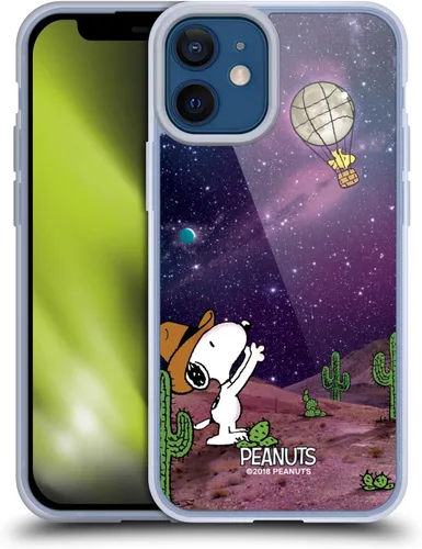 Miniatura 41 de Head Case Designs Funda de gel con licencia oficial de Peanuts Nebula Cactus Needles Snoopy Space Cowboy [protección de grado militar] compatible