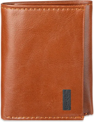 Miniatura 58 de Levi's Billetera triple para hombre, elegante y delgada, incluye ventana de identificación y tarjetero de crédito