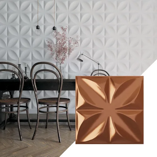 Miniatura 18 de Ekena Millwork WP20X20ALWH 19 5/8 pulgadas de ancho x 19 5/8 pulgadas de alto Alexa EnduraWall Decorativo 3D Panel de pared cubre 2.67 pies cuadrados