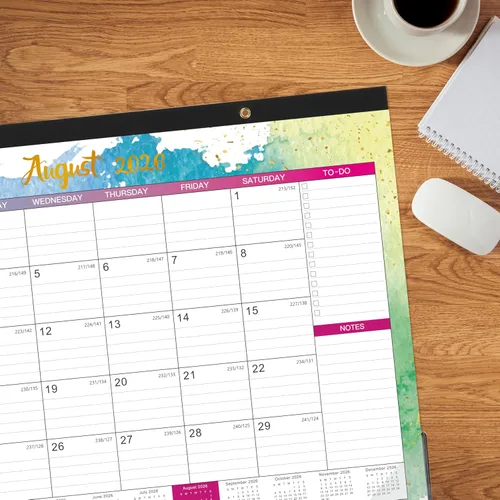 Miniatura 8 de 2026 Desk Calendar - Large Desk Calendar 2026, Jan. 2026 - Dec. 2026, 17" x 12", 12 Monthly Calendar 2026 with Desk Pad, To-do List & Notes for