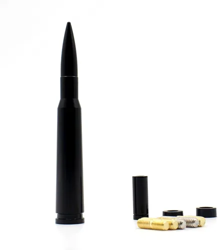 Miniatura 9 de Antena de 50 Cal Stubby con mástil para eliminar la antena de pista, reemplazo para Ford F150 F250 F350 RAM 1500 2500 GMC Denali Chevy Pick-up