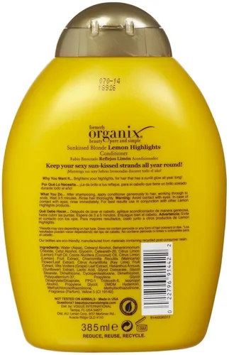 Miniatura 2 de Ogx Acondicionador Sunkissed Blonde Lemon Highlights - 13 oz