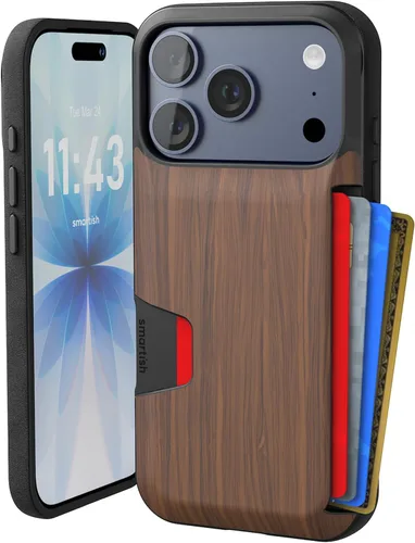 Miniatura 20 de Smartish - Funda tipo cartera para iPhone 11, diseño de cartera volumen 1 [delgada + protectora] con tarjetero - probada para caídas con ranura