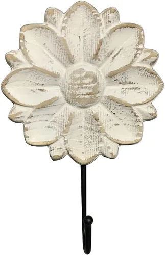 Miniatura 7 de dwellington Ganchos para Toallas con Flores Ganchos Decorativos Colgador para Colgar Ropa, Llaves, Toallas - Gancho Decorativo de Montaje en Pared