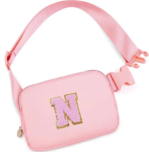 Miniatura 96 de Bolsa de cinturón para niñas y mujeres, bolsas cruzadas, riñonera, riñonera personalizada, Negro, Small