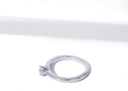 Miniatura 9 de Tienda Collection Sterling Silver Solitaire Ring set with Round Infinite Elements Cubic Zirconia