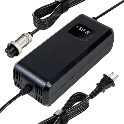Cargador de batería de litio de 58.8 V 4 A para scooter eléctrico de bicicleta eléctrica, cargador de batería Ebike para baterías de iones de litio