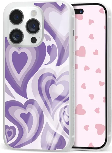 Miniatura 11 de Fundas estéticas para teléfono para niñas Apple iPhone 11, 12, 13, 14 Pro Max Plus Mini, Samsung Galaxy S21 S22 Ultra Plus (corazón verde oscuro)