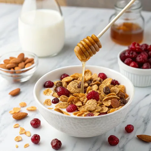 Miniatura 5 de Great Grains Cereal Crujiente de Arándanos y Almendras, Cereal con Arándanos Secos y Almendras, Proyecto Verificado Sin OMG, Caja de 14 OZ