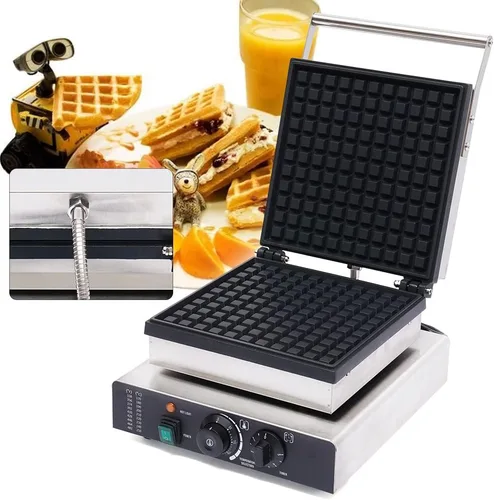 Miniatura 6 de Máquina de gofres eléctrica de 110 V Máquina de gofres antiadherente 2000 W Máquina comercial de gofres para hornear gofres deliciosos