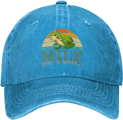 Miniatura 24 de Sombrero de ranas Hombre I Love Frogs Sombrero Hombres Gorra de béisbol Gorras ajustables