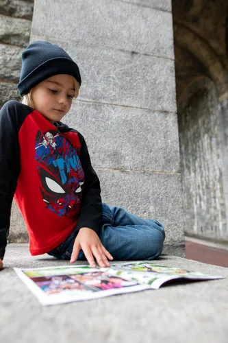 Miniatura 2 de Marvel Avengers Spider-Man - Camiseta raglán para niños pequeños y grandes, paquete de 3