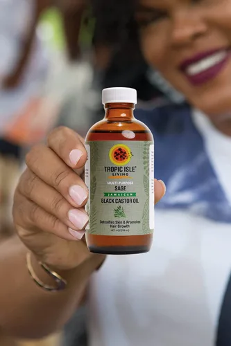 Miniatura 4 de Tropic Isle Living Aceite acondicionador para cabello y piel Aceite de ricino negro jamaicano para cabello seco y piel 100% puro y natural 4