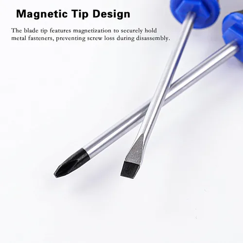 Miniatura 6 de Navegando Juego de destornilladores magnéticos de 6 piezas con acero Cr-V, mango antideslizante para reparación del hogar, electrónica, carpintería