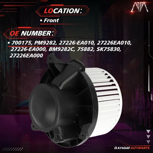 Miniatura 2 de 700175 Conjunto del motor del soplador HVAC para Nissan SOLO 05-19 Frontier 05-15 Xterra 05-12 Pathfinder