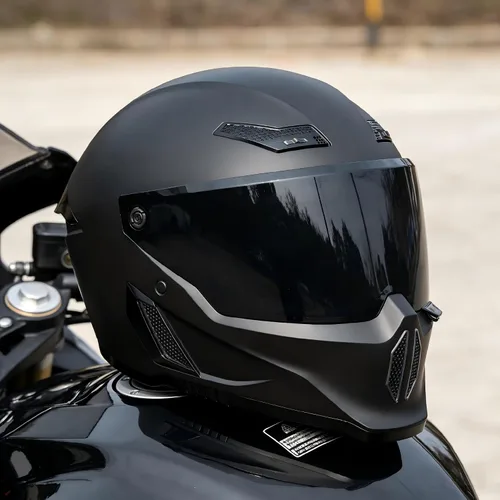 Miniatura 2 de Cascos para motocicleta MXJ Gear para hombres y mujeres adultos, Casco integral para motocicleta, MG666 aprobado por DOT, para carreras en la calle
