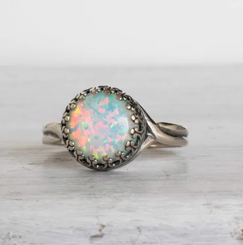 Miniatura 22 de 925 Sterling Silver Gemstone Rings for Women - Anniversary Rings for Women - Sterling Silver Rings for Women - Dainty Sterling Silver Rings