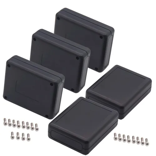 Miniatura 38 de Zulkit 12 cajas de proyecto de plástico ABS para proyectos eléctricos, caja de conexiones de energía, color negro, 1.97 x 1.10 x 0.59 pulgadas
